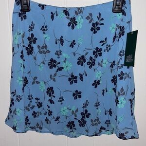 Wild Fable Blue Floral Skirt